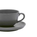 Ver imagem 2 de Xícara de Chá 200 Ml com Pires Flat Gray Oxford