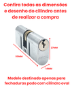 Ver imagem 2 de Cilindro Pado Oval 55mm - Cromado