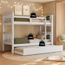 Ver imagem 3 de Treliche Solteiro Madeira Maciça Reforçada C/ Cama Auxiliar