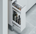 Ver imagem 3 de Gabinete Cozinha Mdf 1,14m Elegance com 4 Pés e Amplo Espaço:branco