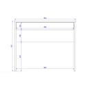 Ver imagem 3 de Mesa Escrivaninha Juvenil Facility c/ 1 Gaveta Nogal - Demóbile