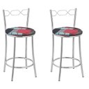Ver imagem 1 de Kit 2 Banquetas Cromadas Bc51-c - E522