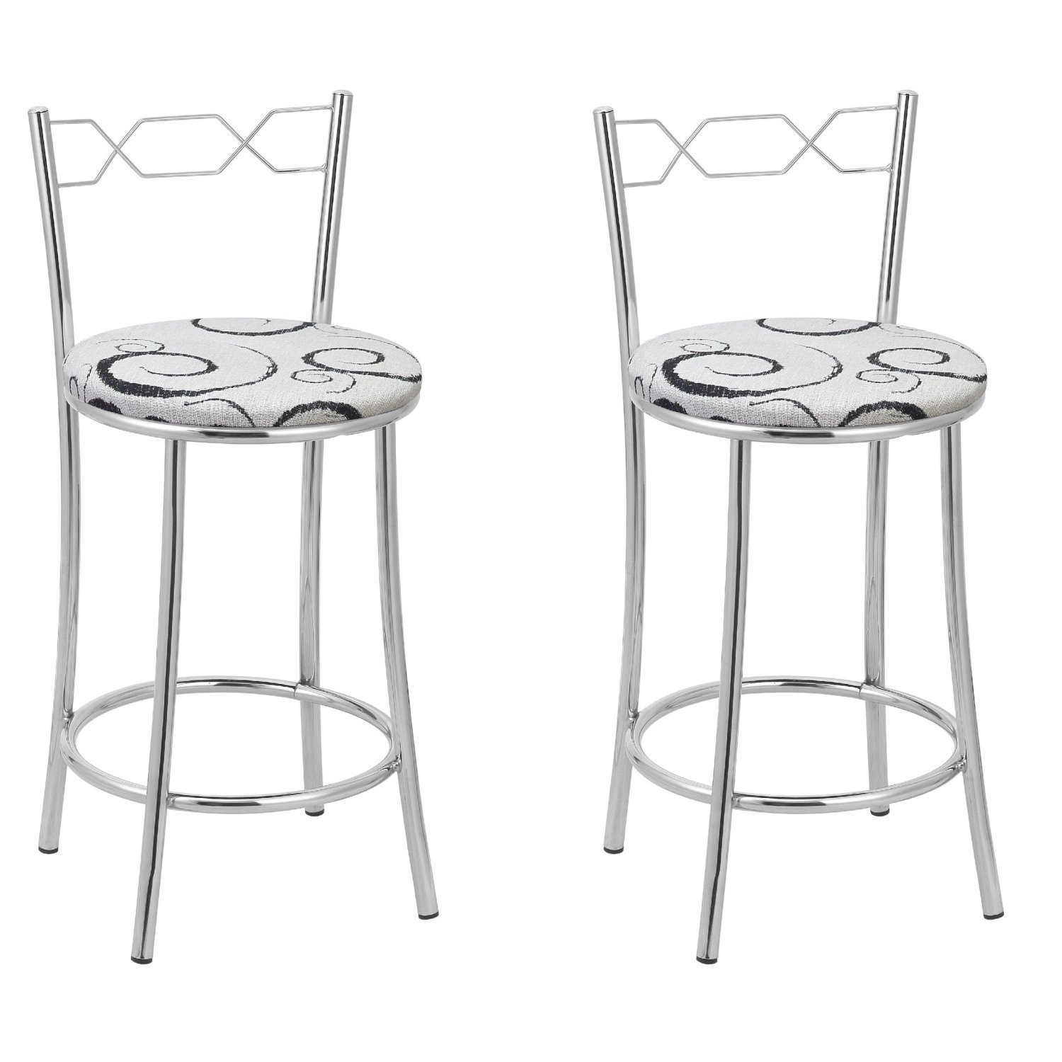 Kit 2 Banquetas Cromadas Bc51-c - E523 - 1