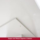 Ver imagem 5 de Mesa de Jantar 120x80cm Tampo Vidro/MDF Canto Arredondado Vértice