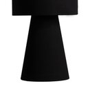 Ver imagem 5 de abajur elegance poptem tecido preto total luminária mesa cúpula cabeceira quarto sala interior ilumi