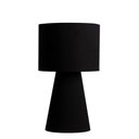 Ver imagem 1 de abajur elegance poptem tecido preto total luminária mesa cúpula cabeceira quarto sala interior ilumi