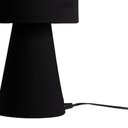 Ver imagem 3 de abajur elegance poptem tecido preto total luminária mesa cúpula cabeceira quarto sala interior ilumi