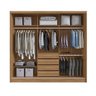 Guarda Roupa Casal 3 Portas 4 Gavetas 100% MDF London Yescasa - 2