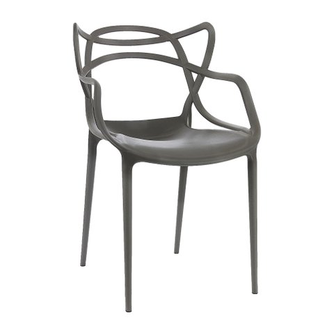 Cadeira de Jantar Allegra Super Resistente e Empilhável Garden Life Cinza