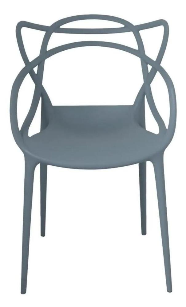 Cadeira Allegra Cinza Monobloco - 1