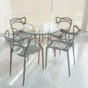 Ver imagem 4 de Cadeira de Jantar Allegra Super Resistente e Empilhável Garden Life Cinza