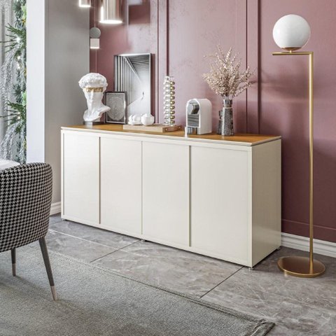 Buffet Aparador 4 Portas 180cm Oslo
