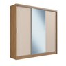 Guarda Roupa Casal com Espelho 3 Portas 4 Gavetas 100% MDF London Yescasa - 5