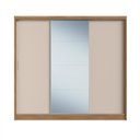 Ver imagem 3 de Guarda Roupa Casal com Espelho 3 Portas 4 Gavetas 100% MDF London Yescasa