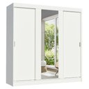 Ver imagem 3 de Guarda-roupa Casal Madesa Reno 3 Portas de Correr com Espelho