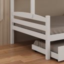 Ver imagem 2 de Treliche Casal de Madeira com Cama Auxiliar de Solteiro Branco