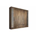 Ver imagem 2 de Guarda Roupa Casal 8 Portas (2 C/ Espelho) e 6 Gavetas Master 8.6 Jatobá - Santos Andirá