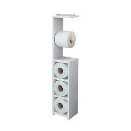 Organizador Papel Higiênico Vertical Decorativo Autria Branco - 3