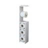 Organizador Papel Higiênico Vertical Decorativo Autria Branco - 3