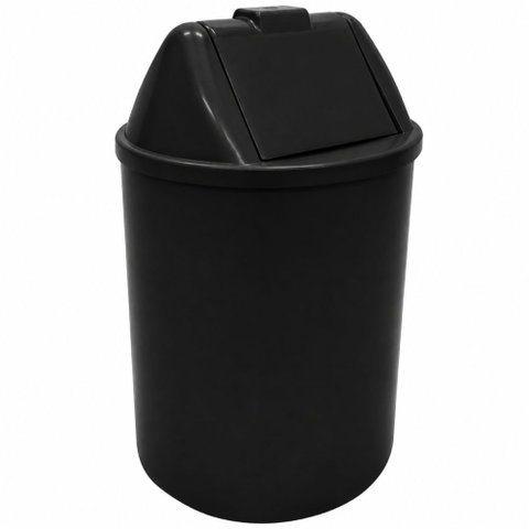 Cesto de Plástico 29cm 12 Litros Tampa Vai-Vem - EB9P - Jsn