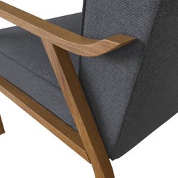 Poltrona Decorativa Madeira Maciça Jequitibá Assento com Persintas Elásticas Antônia - 7