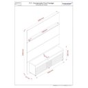 Ver imagem 3 de Rack com Painel para Tv até 75 Polegadas 2 Portas Prestige