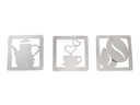 Ver imagem 1 de Trio Placas Cantinho do Café Branco