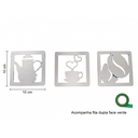 Ver imagem 3 de Trio Placas Cantinho do Café Branco