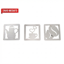 Ver imagem 7 de Trio Placas Cantinho do Café Branco