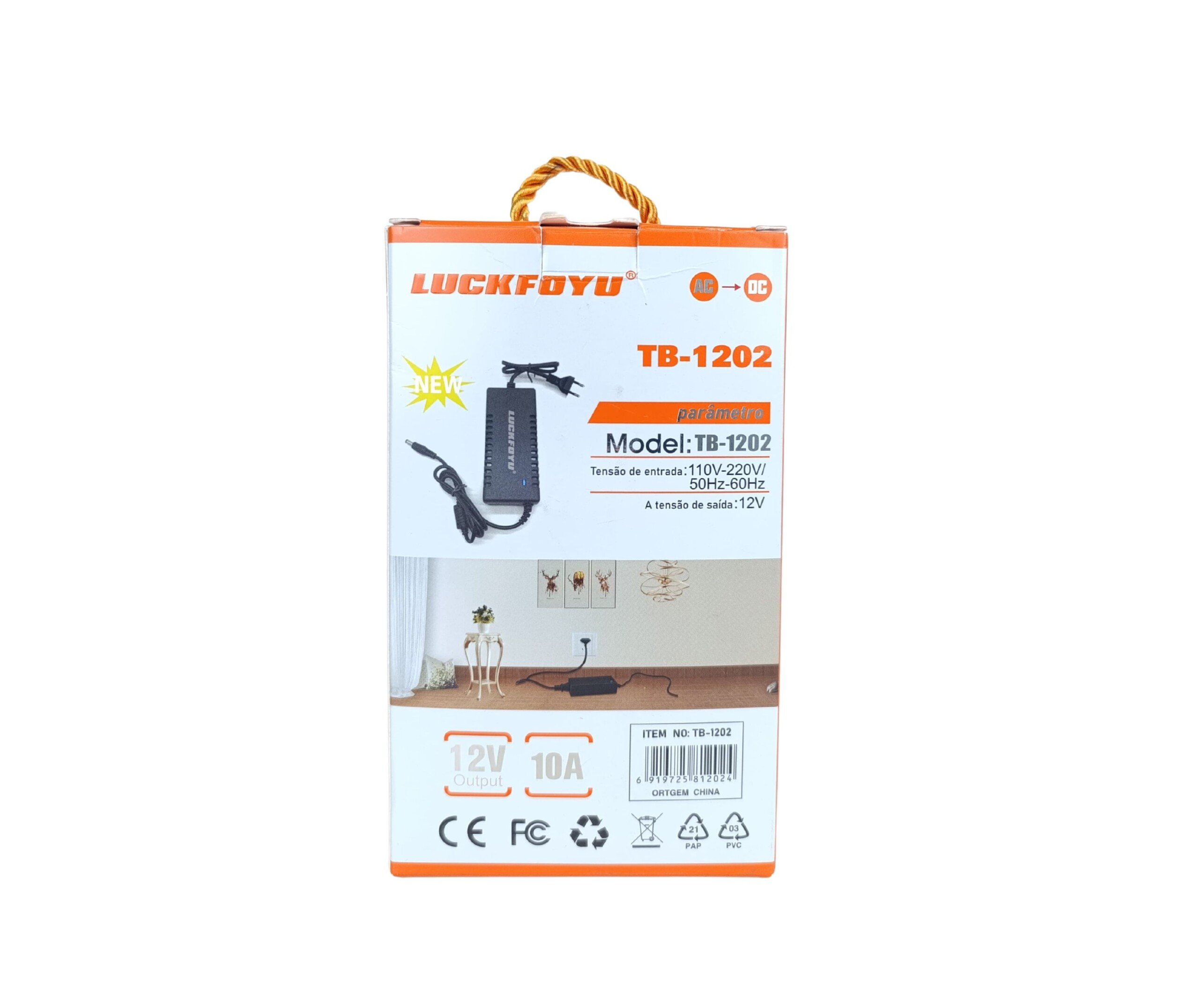 Fonte de Alimentação Eletrônica Dc 10a 12v 120w Ac 100-220v Bivolt C/ Plug Tomada - 5