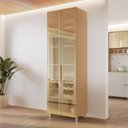 Ver imagem 1 de Cristaleira 2 Portas Vidro Reflecta Infinito 70cm 100% Mdf