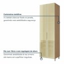 Ver imagem 5 de Cristaleira 2 Portas Vidro Reflecta Infinito 70cm 100% MDF Marrom/Carvalho