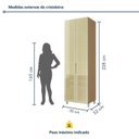 Ver imagem 3 de Cristaleira 2 Portas Vidro Reflecta Infinito 70cm 100% Mdf