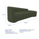 Ver imagem 3 de Kit Sofá Curvo França 220cm Ld. e Poltrona Luiza Max Conforto, Elegância e Design Moderno Linho
