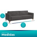Ver imagem 3 de Sofá 3 Lugares Confortável Tucson Veludo Vermelho Simonetto - Meu Estofado Sofá 3 Lugares Confortáve