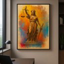 Ver imagem 2 de Quadro Advocacia Justiça Harmonia Colorido para Escritórios