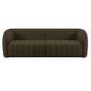 Ver imagem 7 de Kit Sofá 4 Lugares para Sala Estar 252 Cm com 01 Poltrona Lazio M03 Veludo Marrom - Lyam Decor