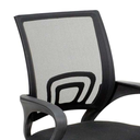 Ver imagem 5 de Kit 6 Cadeiras de Rodízios Escritório Home Office Telinha Preto
