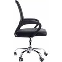 Ver imagem 2 de Kit 6 Cadeiras de Rodízios Escritório Home Office Telinha Preto
