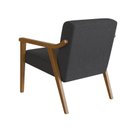 Ver imagem 5 de Poltrona Decorativa Madeira Maciça Jequitibá Assento com Persintas Elásticas e Algodão Flavia