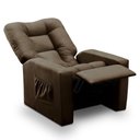 Ver imagem 4 de Poltrona Do Papai Reclinável Irlanda Corino Marrom Madelina Decor