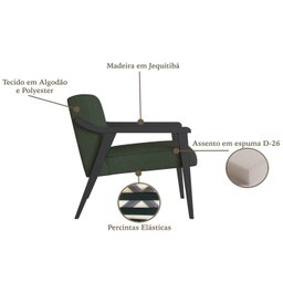 Poltrona Estofada Flavia - 4