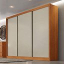 Ver imagem 4 de Guarda Roupa Casal Londres Plus 3 Portas 6 Gavetas Cinamomo Fendi - Novo Horizonte