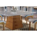 Ver imagem 2 de Mesa de Jantar Quadrada com Base Pirâmide - Velvet-1,50 x 1,50 metros - Requinte Salas