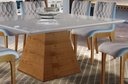 Ver imagem 2 de Mesa de Jantar Quadrada com Base Pirâmide - Velvet-1,50 x 1,50 metros - Requinte Salas