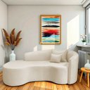 Ver imagem 1 de Recamier Curvo Orgânico 200cm 3 Lugares Lado Esquerdo para Sala de Estar Bouclé Londres Bege
