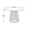 Conjunto Mesa De Jantar Talia Amadeirada Preta 120cm Com 4 Cadeiras Eiffel Slim - Preto - 2