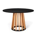 Ver imagem 3 de Conjunto Mesa De Jantar Talia Amadeirada Preta 120cm Com 4 Cadeiras Eiffel Slim - Preto