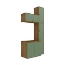 Ver imagem 4 de Conjunto para Banheiro Kappesberg Celeste 5 Peças Nogueira/verde 116,5cm