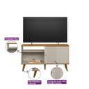 Ver imagem 5 de Rack para TV até 50 Polegadas MDF 120cm Rubi Branco
